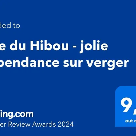Du Hibou - Jolie Dependance Sur Verger Casa de Férias *